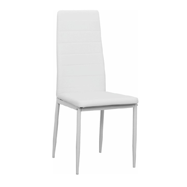 Set 5 ks. jedálenských stoličiek Collort nova (biela ekokoža)