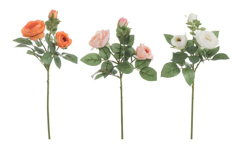 Kvetina Jolipa Ruža (15x13x43cm) (Oranžová) (3ks)