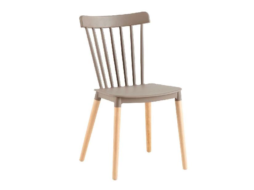Jedálenská stolička COSIMA (sivá + buk)