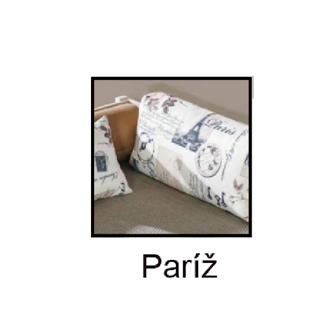 Rozkladacia posteľ 90 cm Balos (prírodná borovica + vankúše Paríž) (s roštom a úl. priestorom) *výpredaj