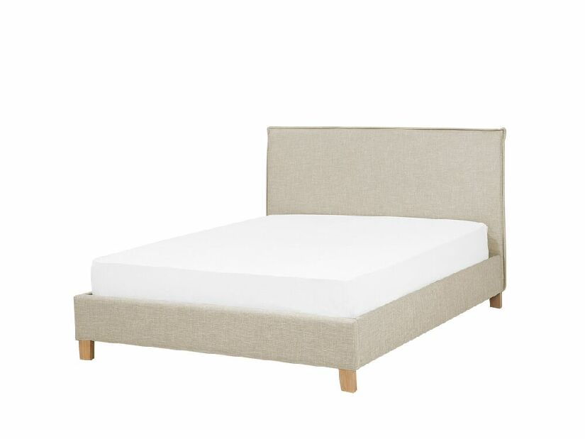 Manželská posteľ 140 cm SANCHEZ (s roštom) (béžová) *výpredaj