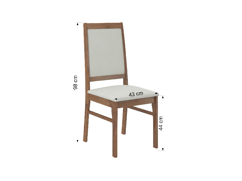 Jedálenská stolička Raviel25 (craft zlatý + kronos 27132)