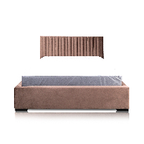 Čalúnená posteľ 160x200 cm Veggie (hnedá)
