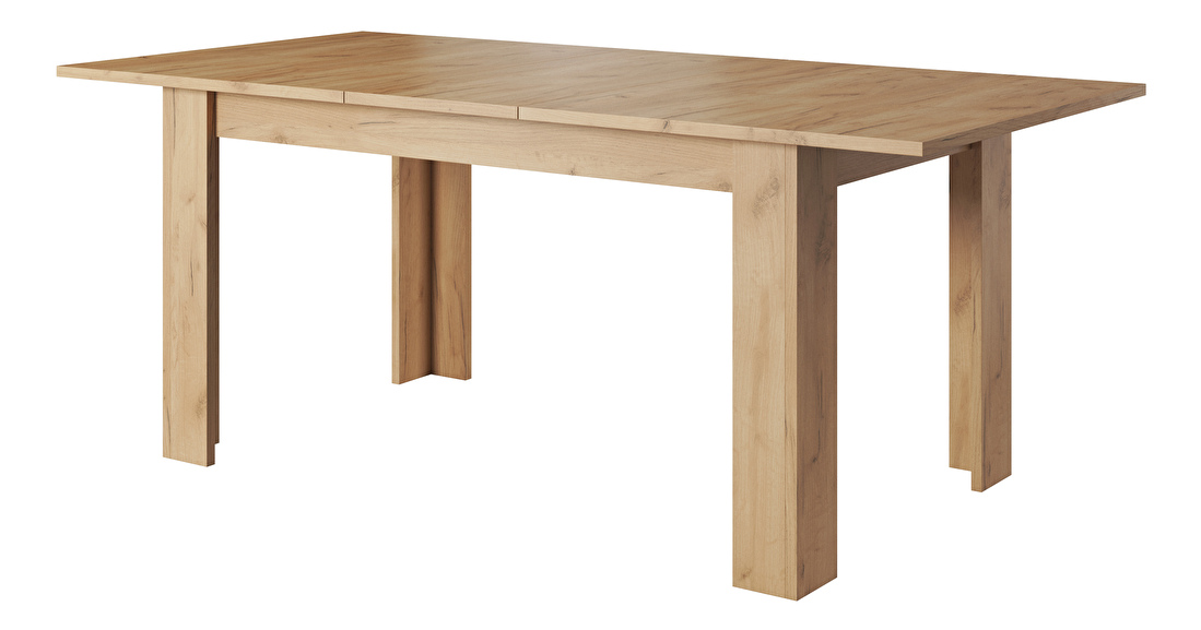 Jedálenský stôl Xenos (pre 6 až 8 osôb) (dub zlatý + biela)