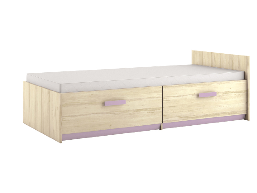 Jednolôžková posteľ 90 cm Best 17 Breza (s roštom a úl. priestorom)