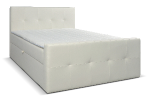 Manželská posteľ Boxspring 160 cm Annira (biela)