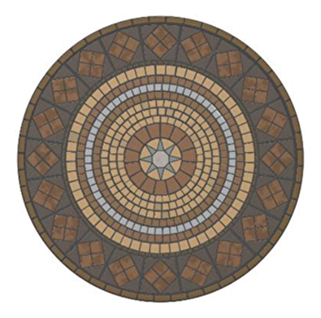 Záhradný nábytok Bistro Set (stôl: vzor mozaika)