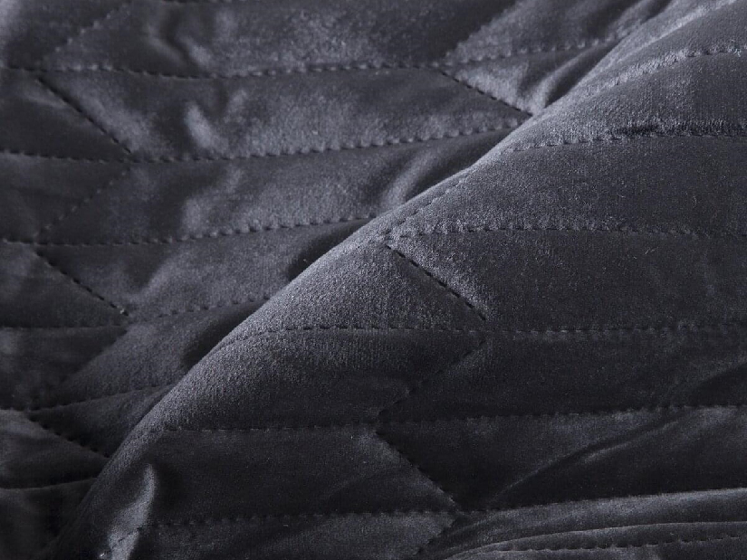 Prehoz na posteľ 260x230 cm SOFIA (čierna)