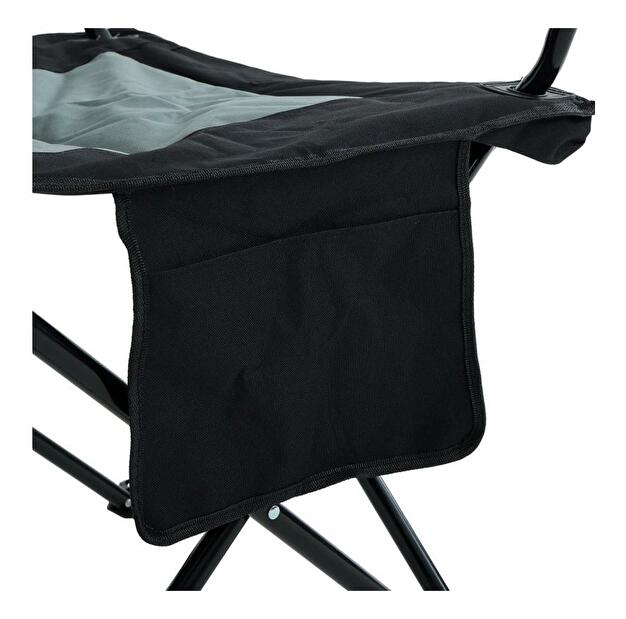 Kempingová stolička Futo (čierna + sivá)
