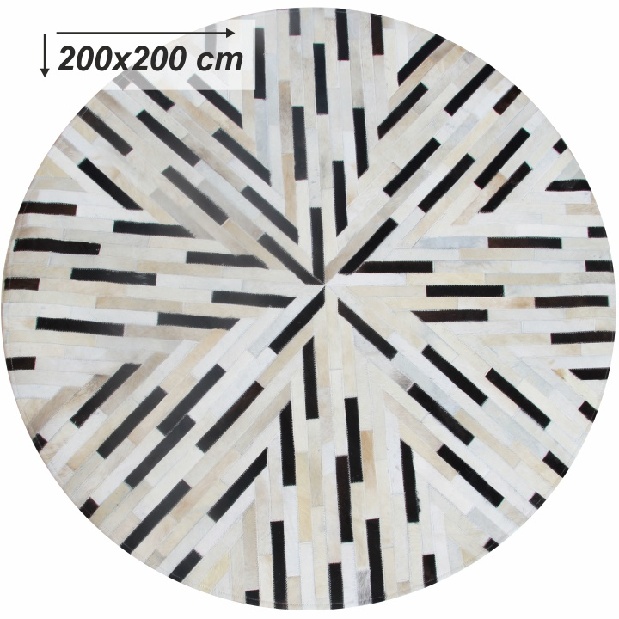 Kožený koberec 150x150 cm- Tempo Kondela