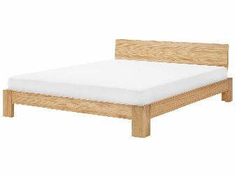 Manželská posteľ 180 cm ROYAL (s roštom) (svetlé drevo)