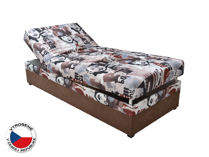 Jednolôžková posteľ (váľanda) 90 cm Blanár Evelina (vzor News 08) (s roštom a matracom)