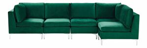 Rohová sedačka EVENA (zelená) (pre 5 osôb) (P)