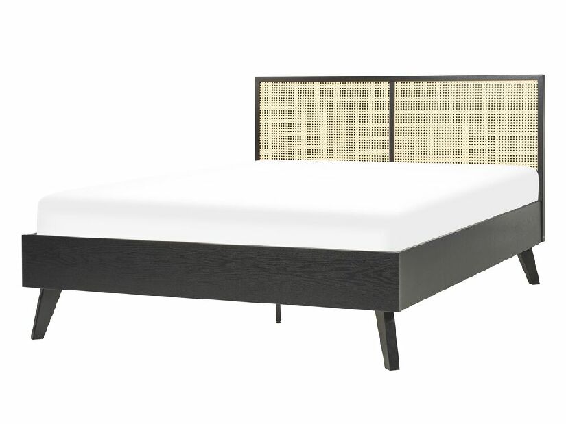 Manželská posteľ 140 cm Monza (čierna)