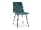 Jedálenská stolička Isaac (zelená + čierna)