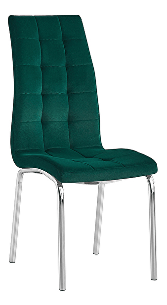 Jedálenská stolička Harison NEW (smaragdová + chróm)