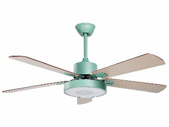 Stropný ventilátor so svetlom Helix (zelená)