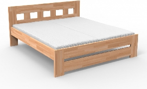 Manželská posteľ 180 cm Jama (masív buk)