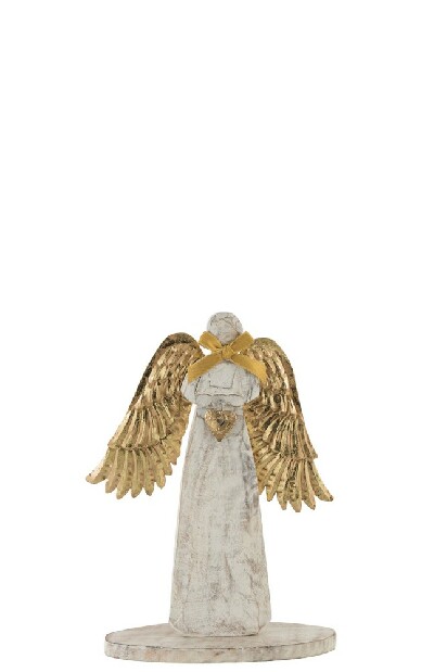 Figurína Jolipa Anjel Innocent Blush (18x2x31cm) (Biela)