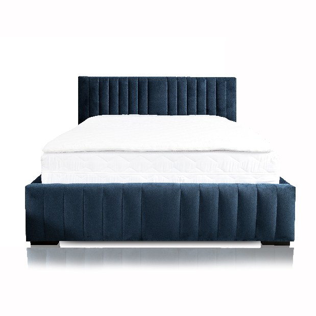 Čalúnená posteľ 180x200 cm Veggie II (modrá)