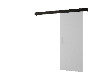 Posuvné dvere 90 cm Sharlene I (biela matná + čierna matná + čierna)