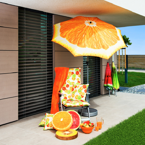 Záhradný slnečník Doppler Basic Pomaranč 200 (s podstavcom 20L)