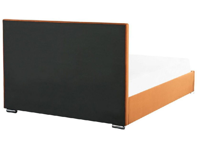 Manželská posteľ 180 cm Ruthine (oranžová) (s roštom a úložným priestorom)