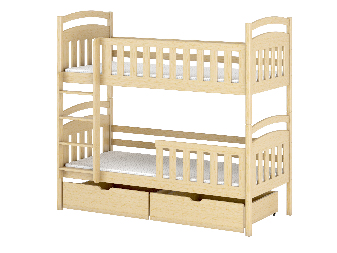 Detská posteľ 90 x 200 cm Sarina (s roštom a úl. priestorom) (borovica)