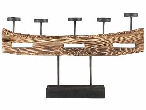 Svietnik GARDINER (36 cm) (svetlé drevo)