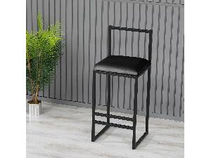 Barová stolička Nathaniel (čierna)