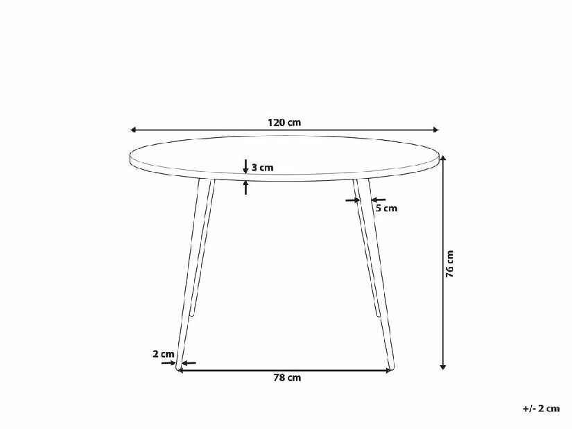Jedálenský stôl ODDIS (svetlosivá) (pre 4 osoby)