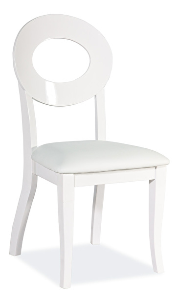 Jedálenská stolička Luigi biela