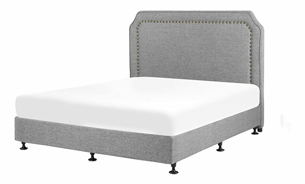 Manželská posteľ 160 cm COLOGNE 2 (s roštom a matracom) (sivá)
