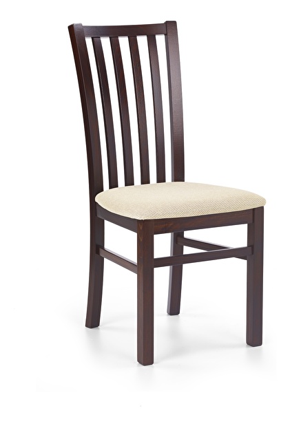 Jedálenská stolička Garret 7 Orech tmavý + béžová