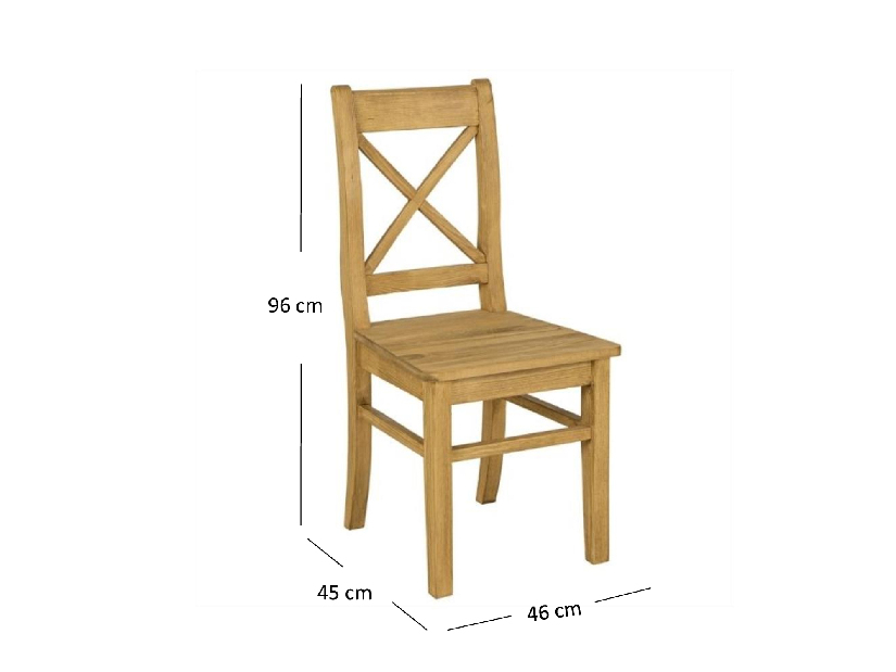 Jedálenská stolička Charla (borovica medová)