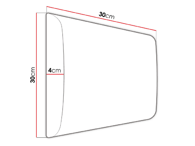 Čalúnený nástenný panel Pazara 30x30 (ekokoža soft 011 (čierna)