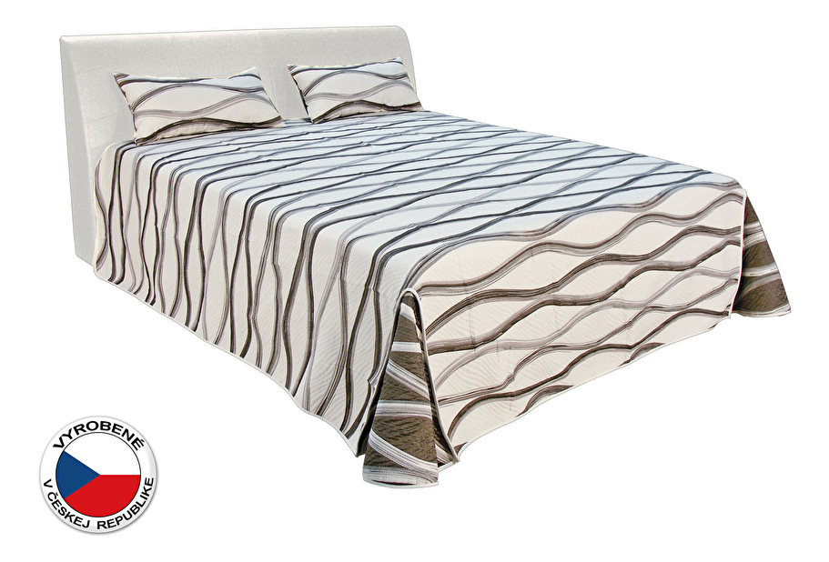 Manželská posteľ 180 cm Blanár Merkur (biela) (s roštami a matracmi Ivana Plus)