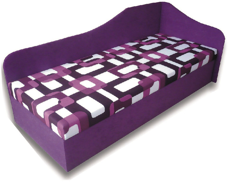 Jednolôžková posteľ (váľanda) 80 cm Lux 87 (P) (s matracom)