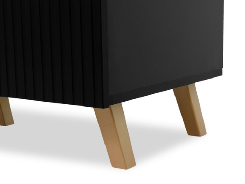 TV stolík/skrinka Saphina 200 (čierna)
