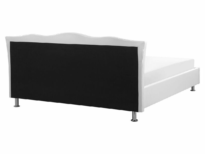 Manželská posteľ 160 cm MATH (s roštom a úl. priestorom) (biela)