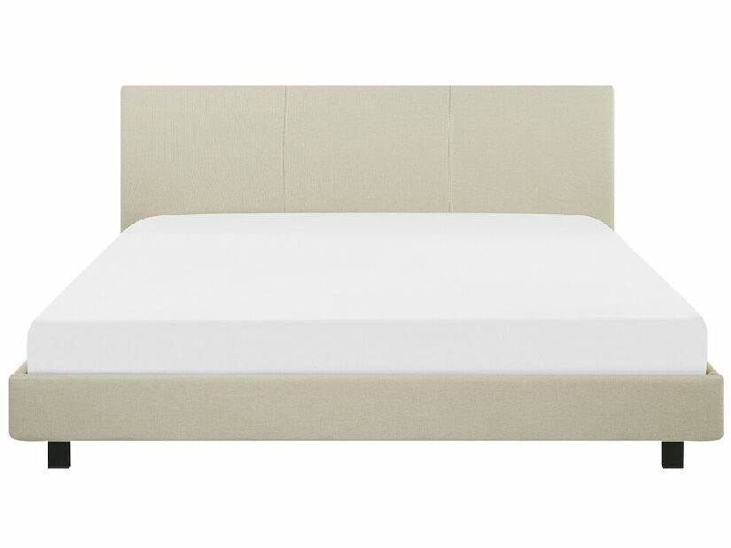 Manželská posteľ 180 cm ALVIA (s roštom) (béžová)