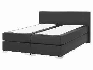Manželská posteľ Boxspring 160 cm PREMIER 2 (s matracmi) (čierna)