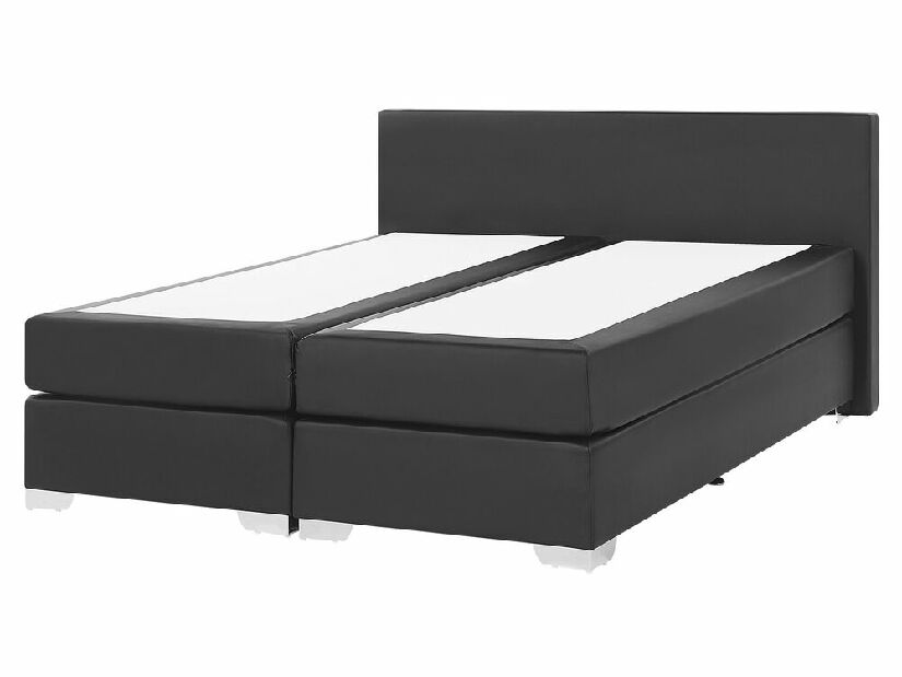 Kontinentálna posteľ 160 cm PREMIER 2 (s matracmi) (čierna)