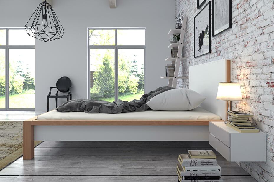 Manželská posteľ 160 cm Naturlig Lavikker (s roštom)