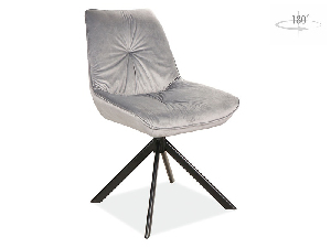 Jedálenská stolička Becki (sivá + čierna)