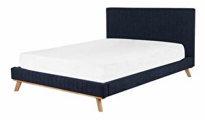 Manželská posteľ 160 cm TALLE (s roštom) (modrá)