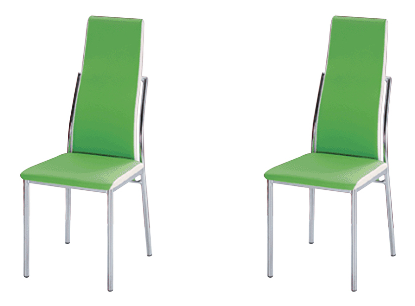 Set 2 ks. jedálenských stoličiek Zora zelená *výpredaj
