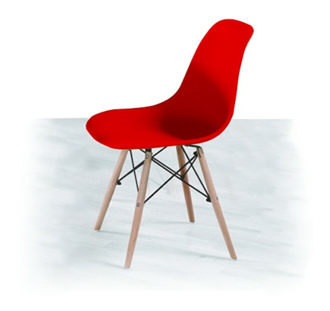 Jedálenská stolička Cinkla New červená *bazár