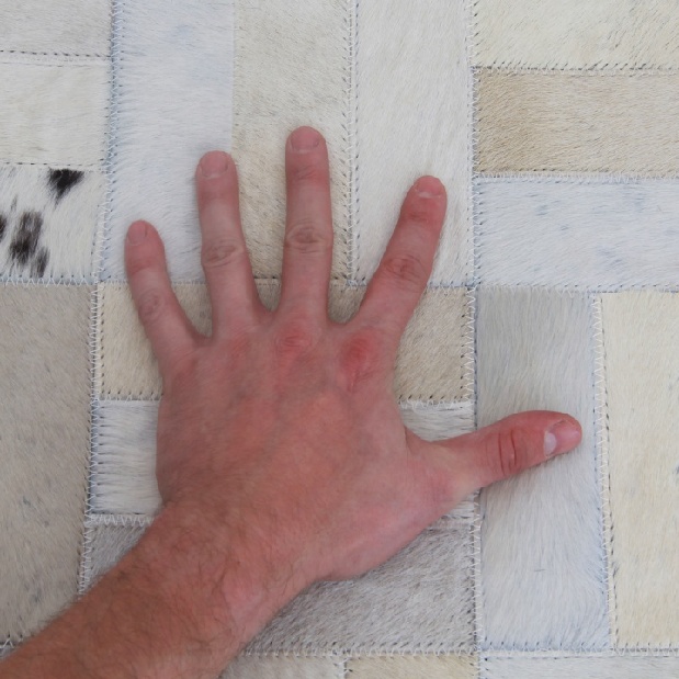 Kožený koberec TYP 01 (hovädzia koža + vzor patchwork)