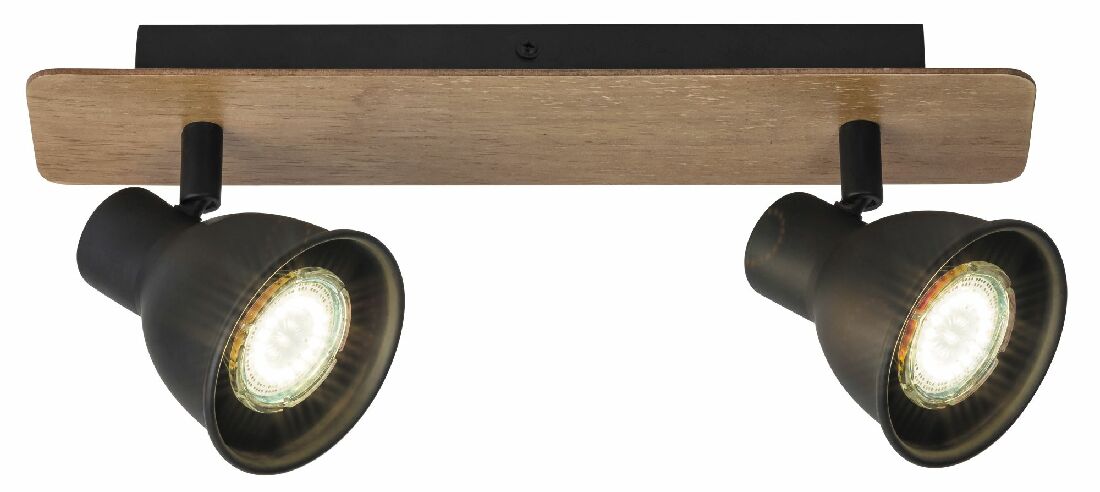 Bodové svietidlo Mac 5903 (čierna + buk)